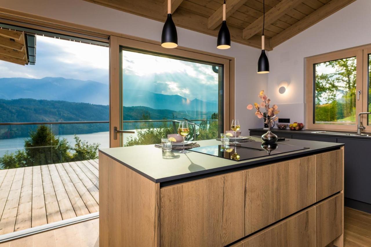 Chalet Seeblick Millstatt Bagian luar foto