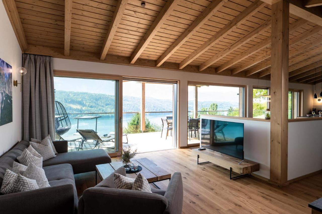 Chalet Seeblick Millstatt Bagian luar foto
