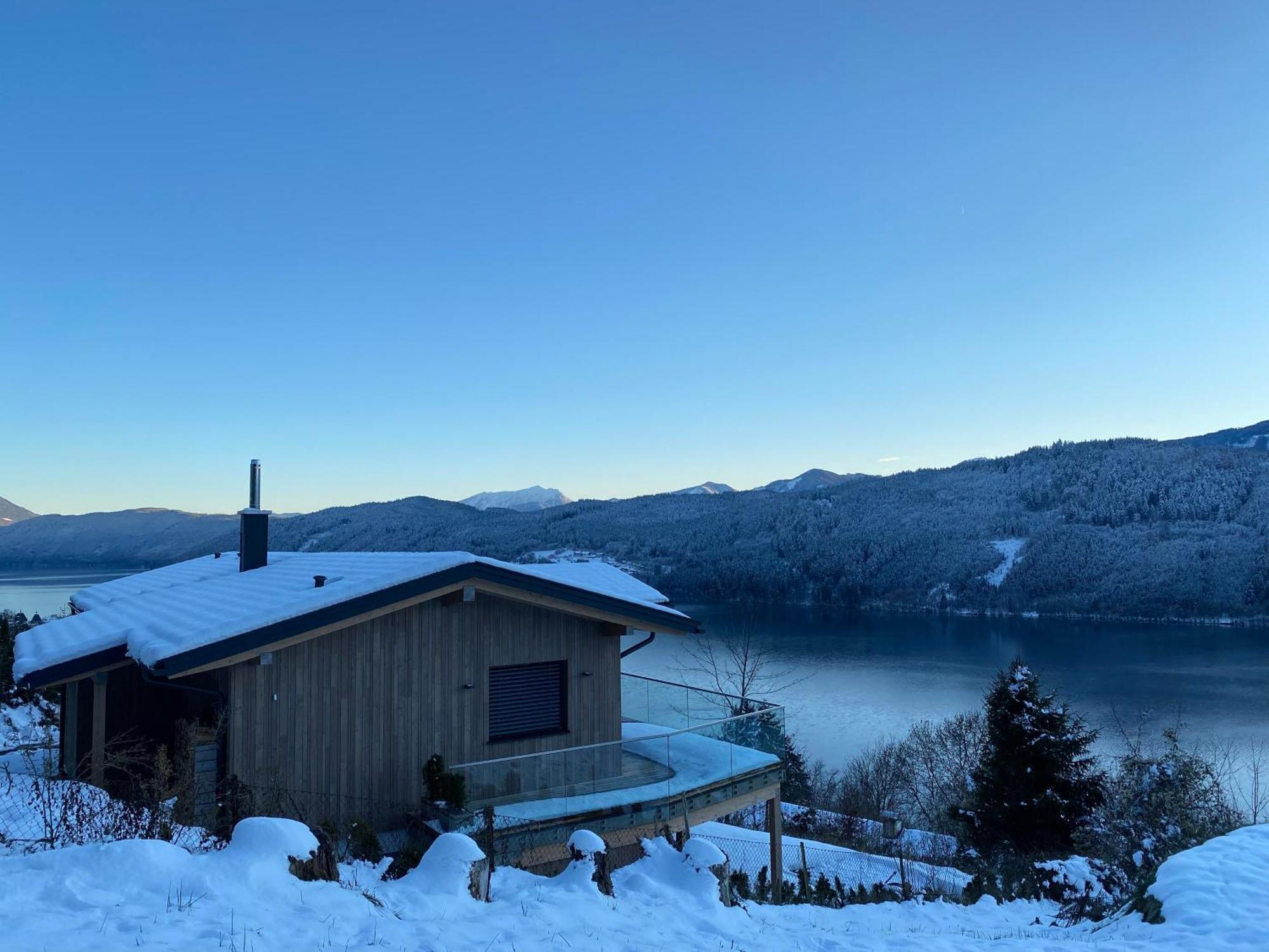 Chalet Seeblick Millstatt Bagian luar foto